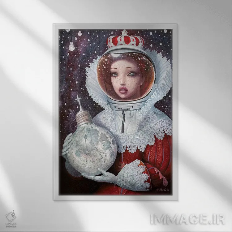 تابلو ناوگان مهتاب اسپانیایی اثر آدریان بوردَا - نمای قابدار سفید