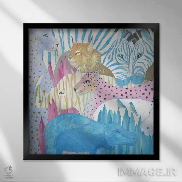 تابلو وفور اثر داریا بوریسووا - نمای قابدار مشکی