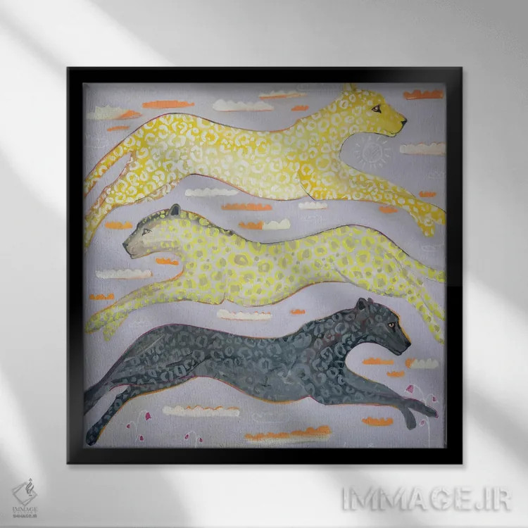 تابلو شناوری (تعلیق) اثر داریا بوریسووا - نمای قابدار مشکی