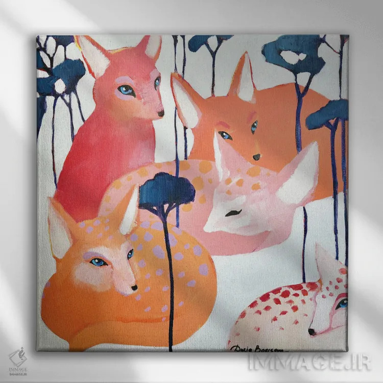 تابلو روز جدید اثر داریا بوریسووا - نمای روبهرو روی دیوار