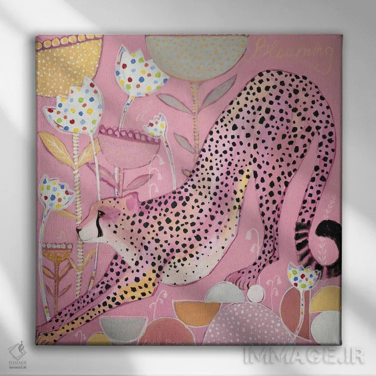 تابلو شکوفا شدن اثر داریا بوریسووا - نمای روبهرو روی دیوار