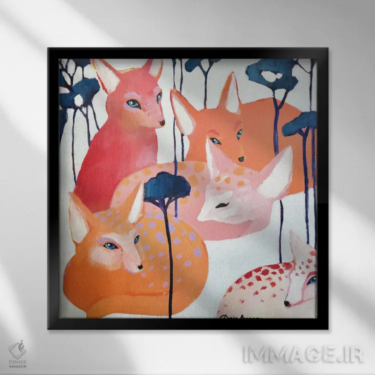 تابلو روز جدید اثر داریا بوریسووا - نمای قابدار مشکی