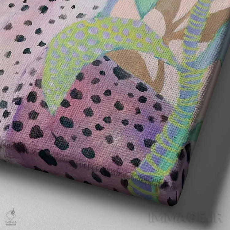 تابلو آگاهی اثر داریا بوریسووا - نمای نزدیک بافت بوم