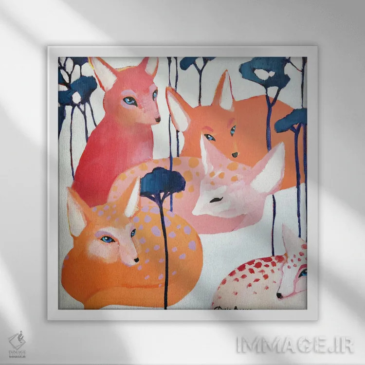 تابلو روز جدید اثر داریا بوریسووا - نمای قابدار سفید