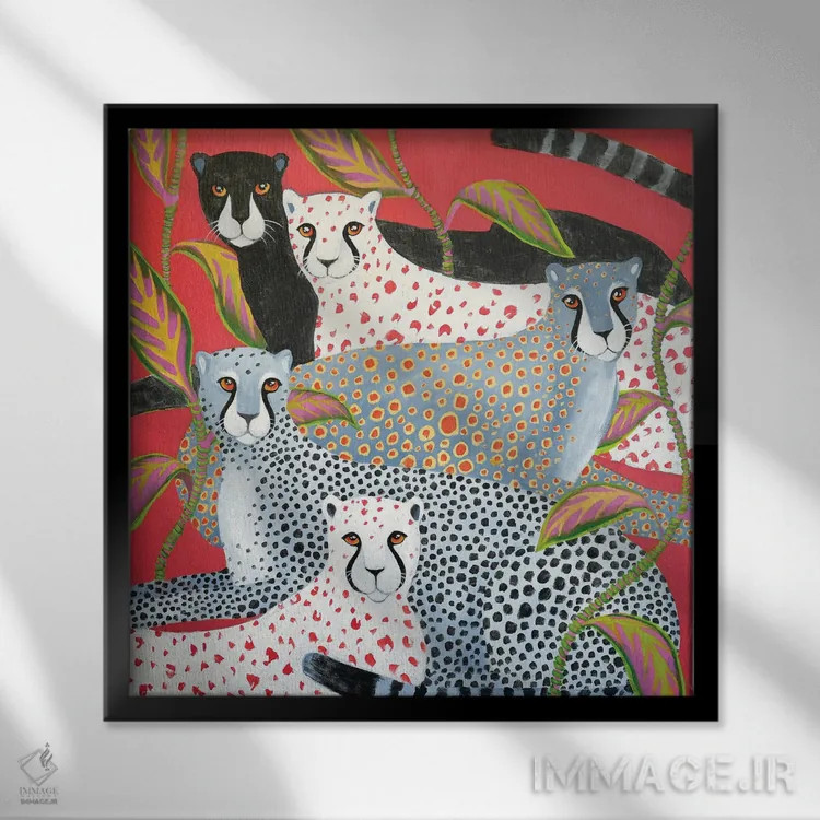 تابلو ماه سرخ اثر داریا بوریسووا - نمای قابدار مشکی