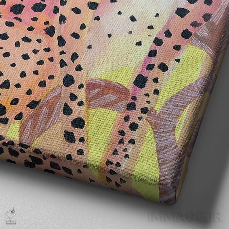 تابلو عشق من (اسپانیایی) اثر داریا بوریسووا - نمای نزدیک بافت بوم