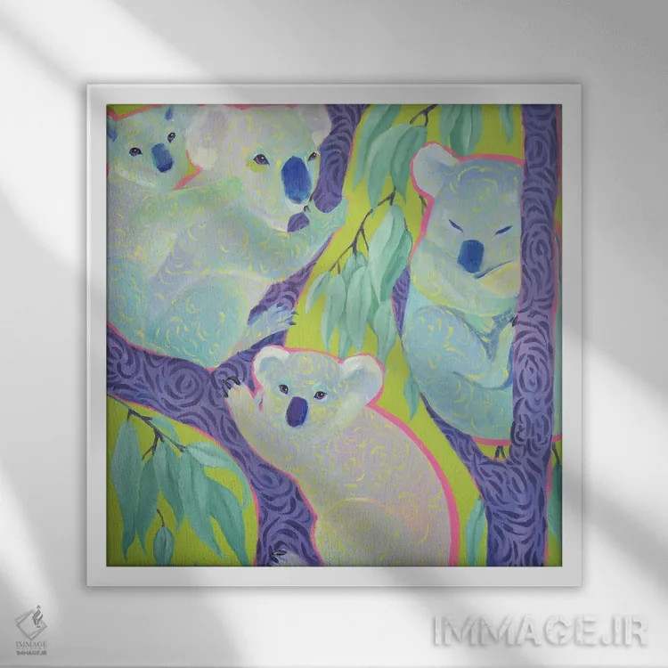 تابلو قلب گشوده اثر داریا بوریسووا - نمای قابدار سفید