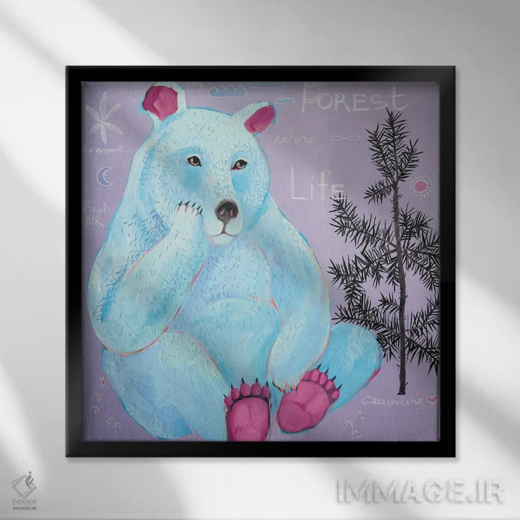 تابلو راز کوچک اثر داریا بوریسووا - نمای قابدار مشکی