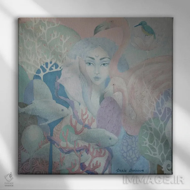 تابلو آرامش اثر داریا بوریسووا - نمای روبهرو روی دیوار