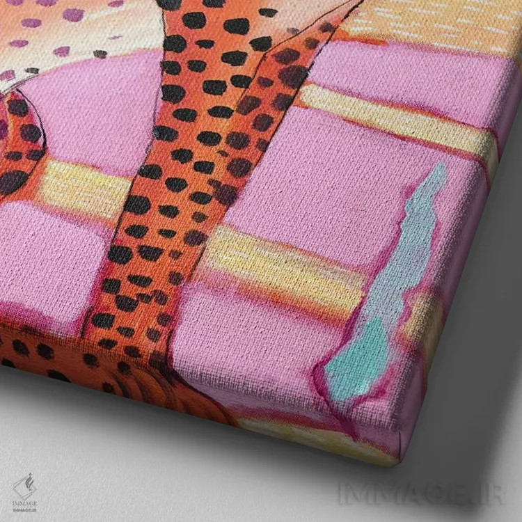 تابلو بهترین روز، هر روز اثر داریا بوریسووا - نمای نزدیک بافت بوم