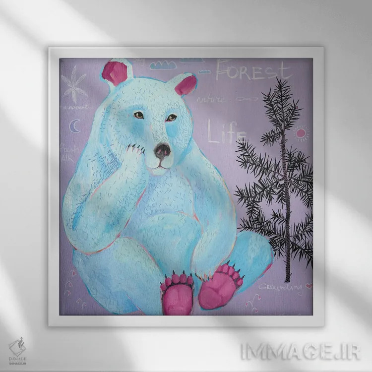 تابلو راز کوچک اثر داریا بوریسووا - نمای قابدار سفید