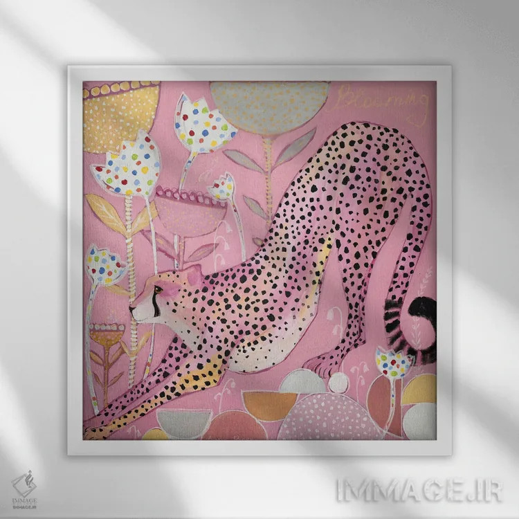 تابلو شکوفا شدن اثر داریا بوریسووا - نمای قابدار سفید