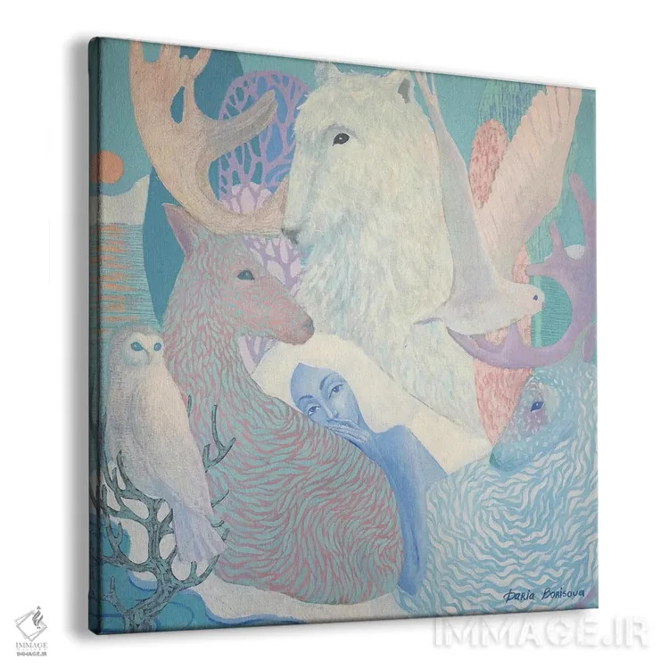 تابلو خانواده قطبی اثر داریا بوریسووا - نمای پرسپکتیو محصول