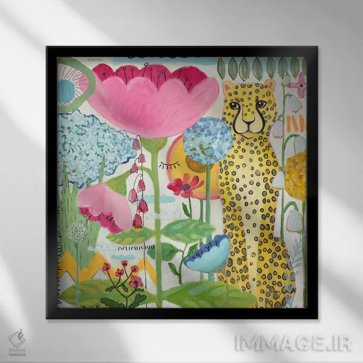 تابلو در باغ اثر داریا بوریسووا - نمای قابدار مشکی