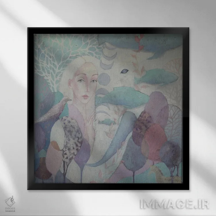 تابلو یگانگی اثر داریا بوریسووا - نمای قابدار مشکی