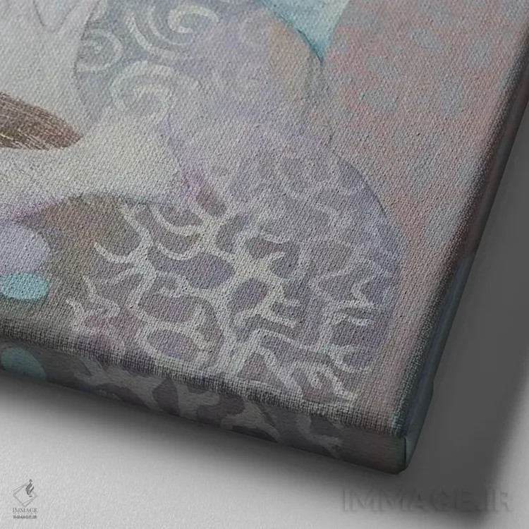 تابلو بهار اثر داریا بوریسووا - نمای نزدیک بافت بوم