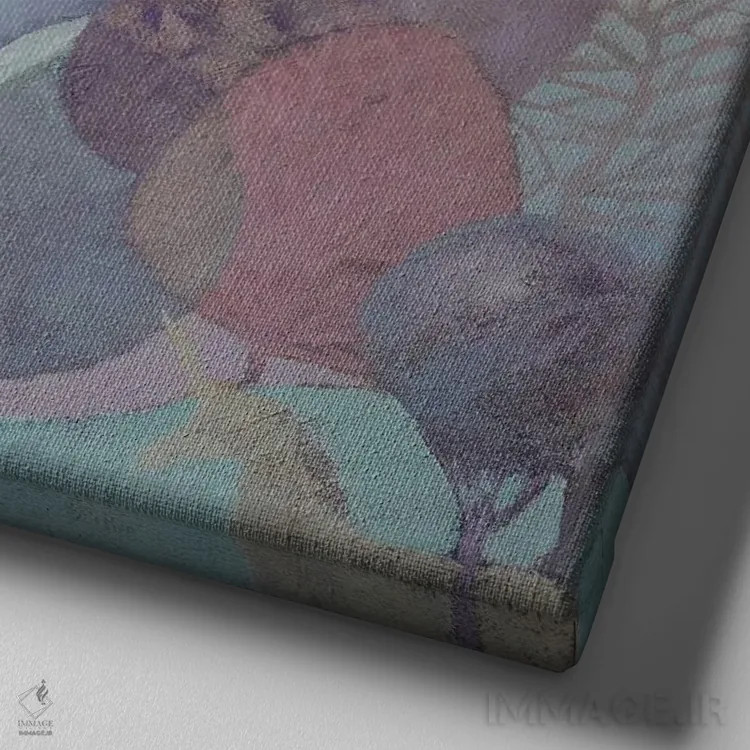 تابلو یگانگی اثر داریا بوریسووا - نمای نزدیک بافت بوم