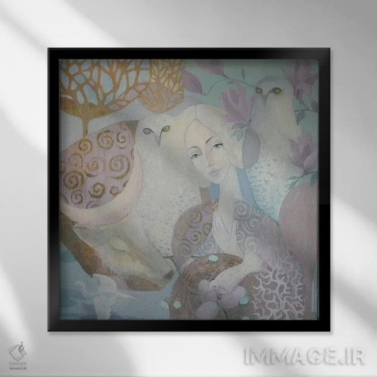 تابلو بهار اثر داریا بوریسووا - نمای قابدار مشکی