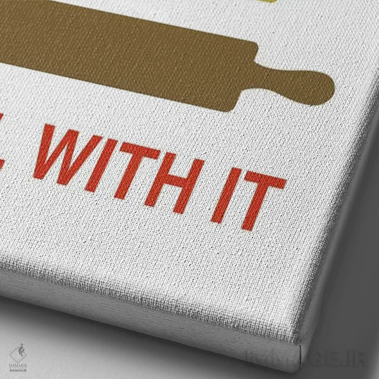 تابلو پیش برو اثر پرینتهای بنتون پارک (استودیو/گالری هنری) - نمای نزدیک بافت بوم