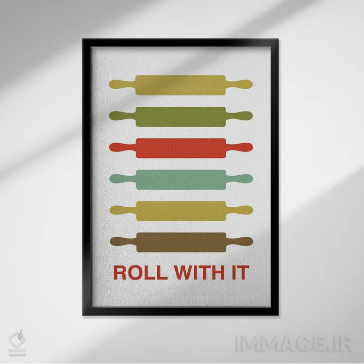 تابلو پیش برو اثر پرینتهای بنتون پارک (استودیو/گالری هنری) - نمای قابدار مشکی