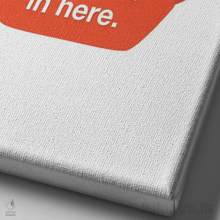 تابلو اینجا کمی داغ است اثر پرینتهای بنتون پارک (استودیو/گالری هنری) - نمای نزدیک بافت بوم