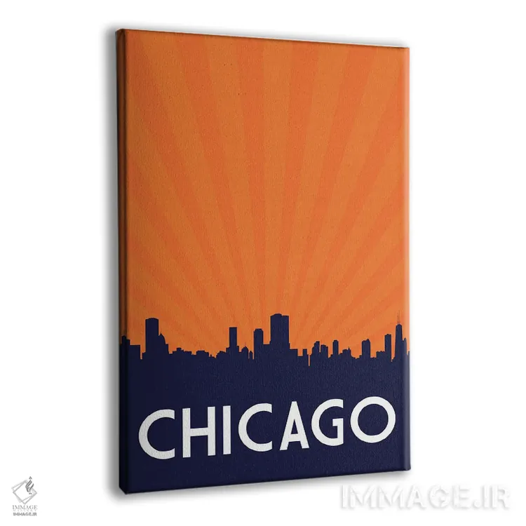 تابلو خط افق شیکاگو اثر پرینتهای بنتون پارک (استودیو/گالری هنری) - نمای پرسپکتیو محصول
