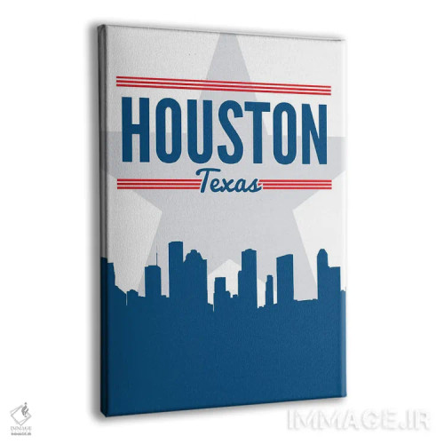 تابلو خط افق هیوستون اثر پرینتهای بنتون پارک (استودیو/گالری هنری) - نمای پرسپکتیو محصول