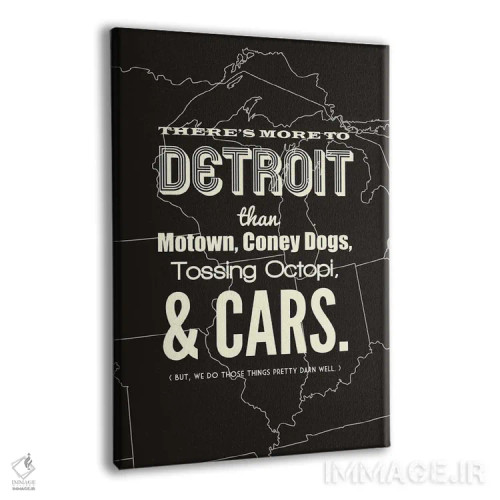 تابلو دیترویت فراتر از اینهاست اثر پرینتهای بنتون پارک (استودیو/گالری هنری) - نمای پرسپکتیو محصول