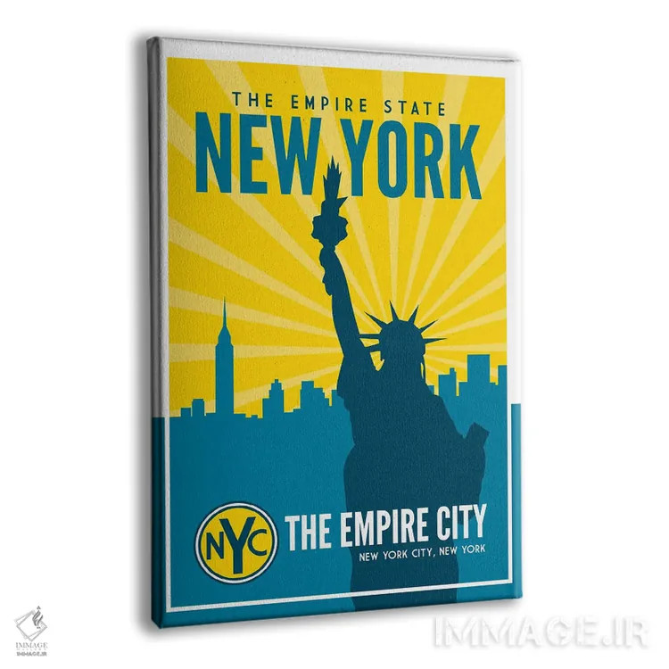 تابلو ایالت امپایر نیویورک (نام مستعار ایالت نیویورک) اثر پرینتهای بنتون پارک (استودیو/گالری هنری) - نمای پرسپکتیو محصول