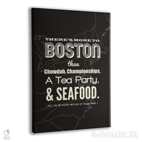 تابلو بوستون فراتر از اینهاست اثر پرینتهای بنتون پارک (استودیو/گالری هنری) - نمای پرسپکتیو محصول