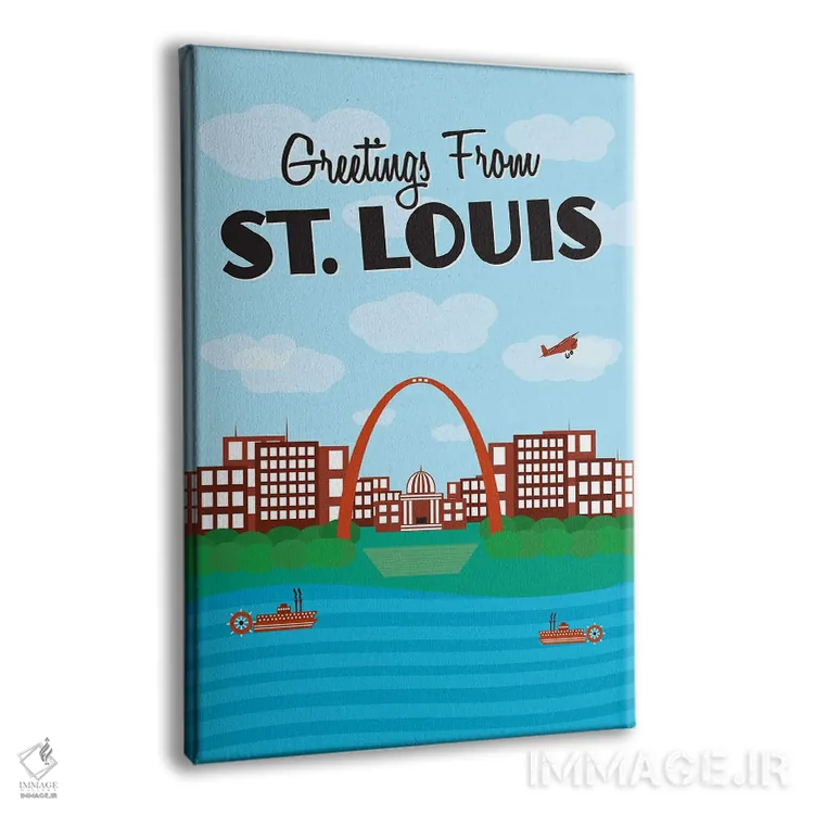 تابلو درود از سنت لوئیس اثر پرینتهای بنتون پارک (استودیو/گالری هنری) - نمای پرسپکتیو محصول