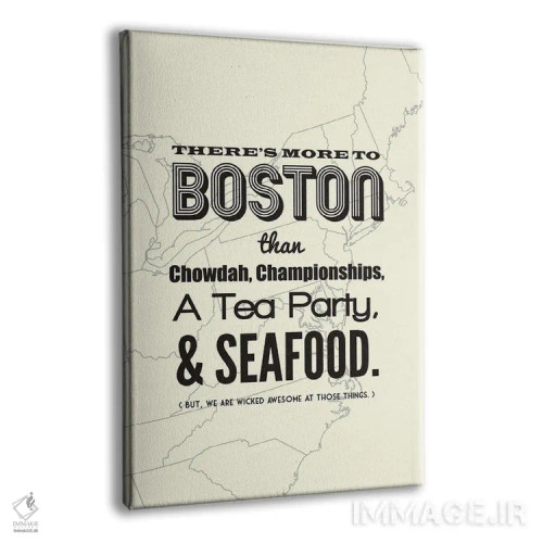 تابلو بوستون فراتر از اینهاست اثر پرینتهای بنتون پارک (استودیو/گالری هنری) - نمای پرسپکتیو محصول