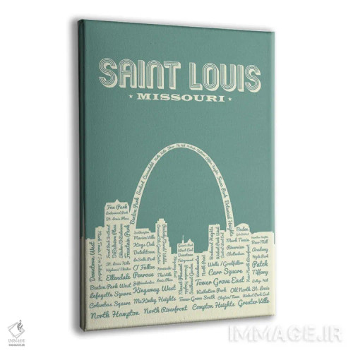 تابلو خط افق بنای طاق سنت لوئیس اثر پرینتهای بنتون پارک (استودیو/گالری هنری) - نمای پرسپکتیو محصول