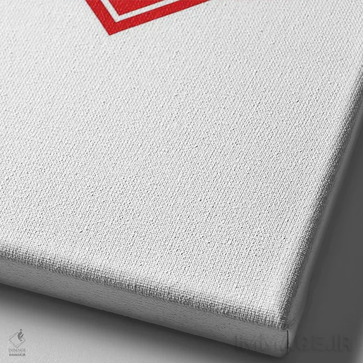 تابلو قلب با پرچم سنت لوئیس اثر پرینتهای بنتون پارک (استودیو/گالری هنری) - نمای نزدیک بافت بوم