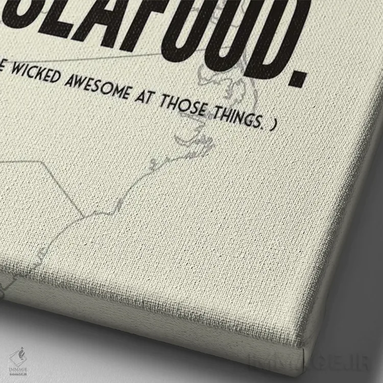 تابلو بوستون فراتر از اینهاست اثر پرینتهای بنتون پارک (استودیو/گالری هنری) - نمای نزدیک بافت بوم