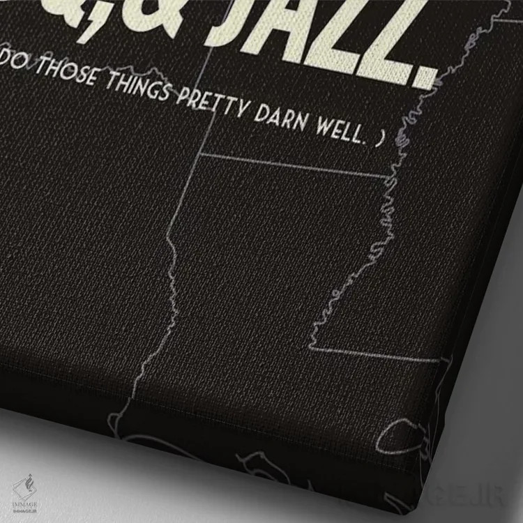 تابلو کانزاسسیتی فراتر از اینهاست اثر پرینتهای بنتون پارک (استودیو/گالری هنری) - نمای نزدیک بافت بوم