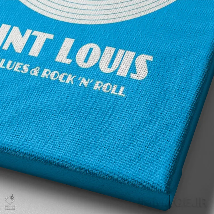 تابلو سنت لوئیس (شهر آمریکا) اثر پرینتهای بنتون پارک (استودیو/گالری هنری) - نمای نزدیک بافت بوم