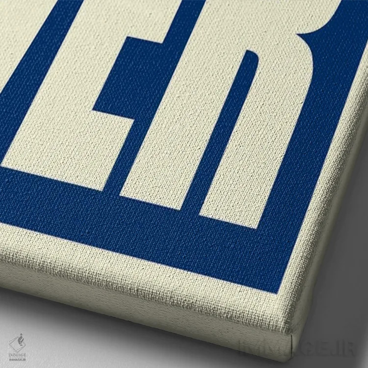 تابلو قلب تایپوگرافی دنور اثر پرینتهای بنتون پارک (استودیو/گالری هنری) - نمای نزدیک بافت بوم