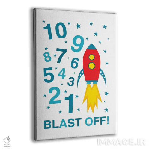 تابلو شمارش معکوس پرتاب اثر پرینتهای بنتون پارک (استودیو/گالری هنری) - نمای پرسپکتیو محصول