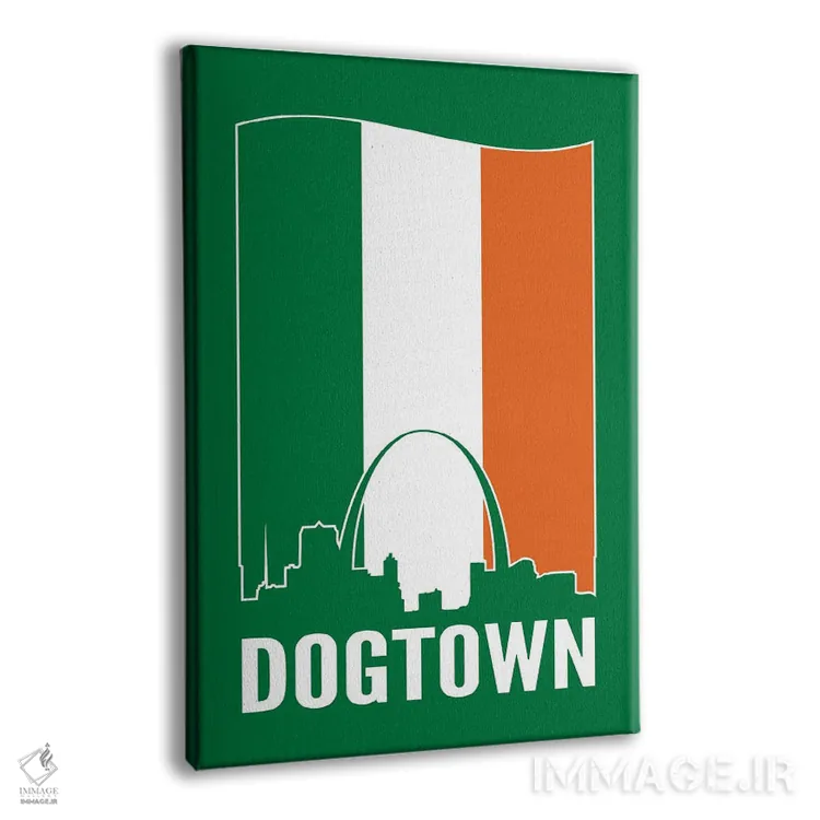 تابلو داگتاون سنت لوئیس (نام محله) اثر پرینتهای بنتون پارک (استودیو/گالری هنری) - نمای پرسپکتیو محصول