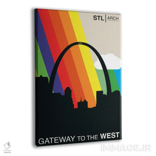 تابلو دروازهٔ غرب (لقب سنت لوئیس) اثر پرینتهای بنتون پارک (استودیو/گالری هنری) - نمای پرسپکتیو محصول