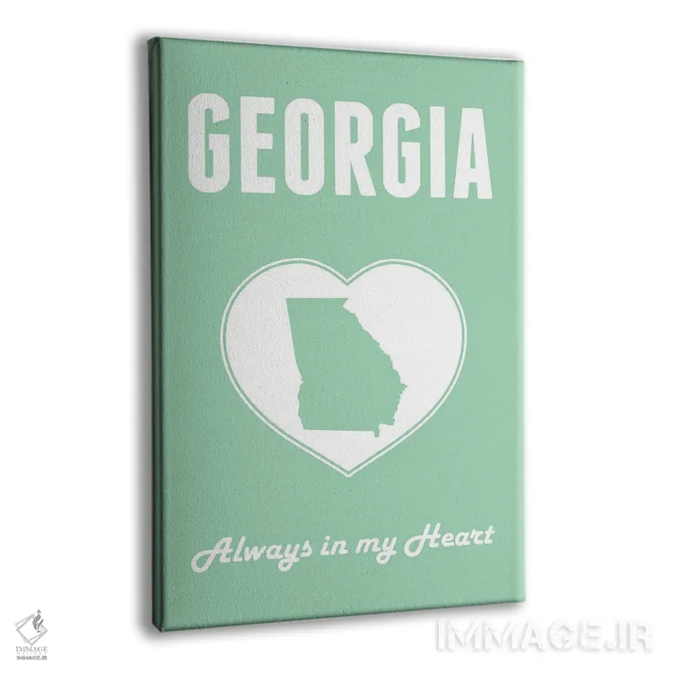 تابلو جورجیا (ایالت آمریکا) اثر پرینتهای بنتون پارک (استودیو/گالری هنری) - نمای پرسپکتیو محصول