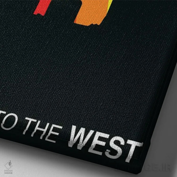 تابلو دروازهٔ غرب (لقب سنت لوئیس) اثر پرینتهای بنتون پارک (استودیو/گالری هنری) - نمای نزدیک بافت بوم