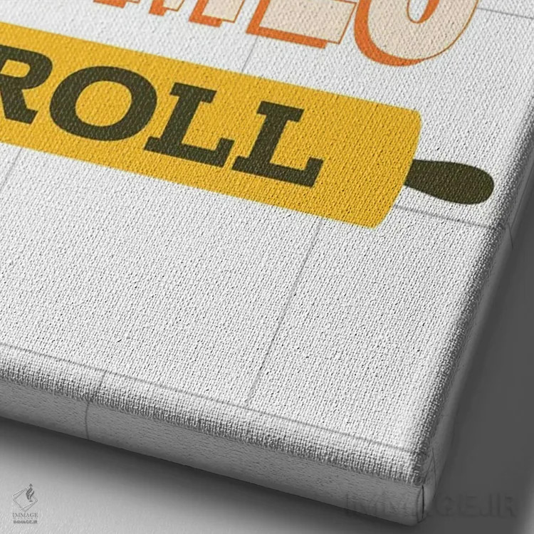 تابلو بگذار لحظات خوب جریان پیدا کند اثر پرینتهای بنتون پارک (استودیو/گالری هنری) - نمای نزدیک بافت بوم