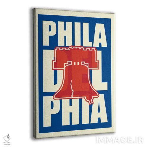 تابلو تایپوگرافی زنگ آزادی فیلادلفیا اثر پرینتهای بنتون پارک (استودیو/گالری هنری) - نمای پرسپکتیو محصول