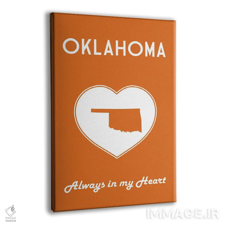 تابلو اوکلاهما (ایالت آمریکا) اثر پرینتهای بنتون پارک (استودیو/گالری هنری) - نمای پرسپکتیو محصول