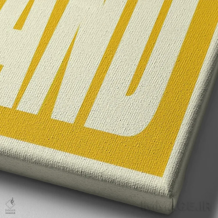 تابلو پرچم تایپوگرافی پورتلند اثر پرینتهای بنتون پارک (استودیو/گالری هنری) - نمای نزدیک بافت بوم