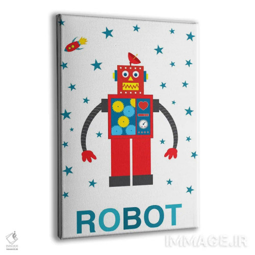 تابلو موشک رباتی اثر پرینتهای بنتون پارک (استودیو/گالری هنری) - نمای پرسپکتیو محصول