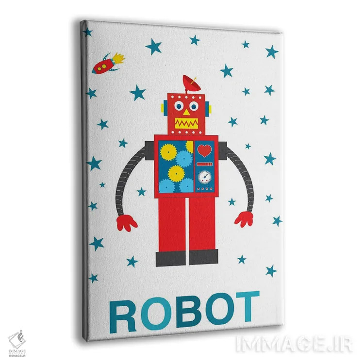 تابلو موشک رباتی اثر پرینتهای بنتون پارک (استودیو/گالری هنری) - نمای پرسپکتیو محصول