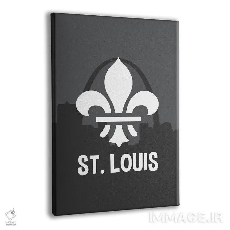 تابلو سنت لوئیس با نماد فلور-د-لیس اثر پرینتهای بنتون پارک (استودیو/گالری هنری) - نمای پرسپکتیو محصول